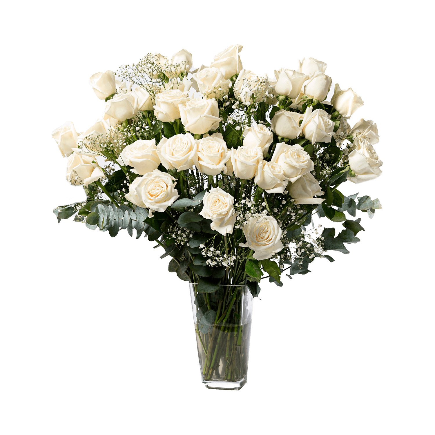 The Cloud 9 bouquet is designed for your busy friend who treats their home like their personal sanctuary; white flowers can help create serene environments.